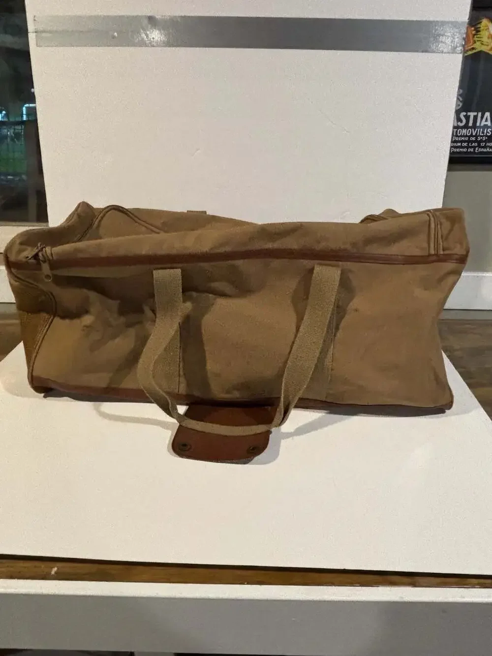 Vintage Ralph Lauren Canvas and Leather Duffel Bag
